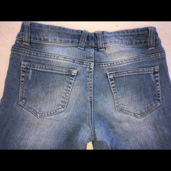 3/$20 Bundle Sale❗️One Pair Girls Boyfriend Jeans Sz 10 Regular Distressed Look - Picture 6 of 6